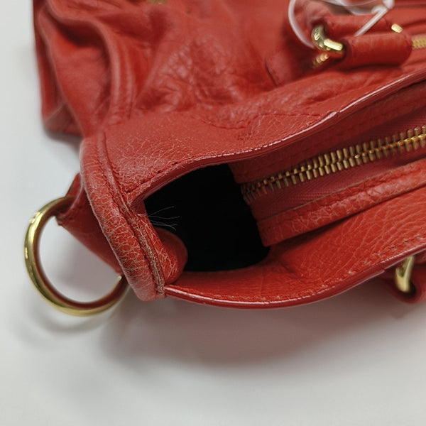 Classic City Medium Lambskin Orange