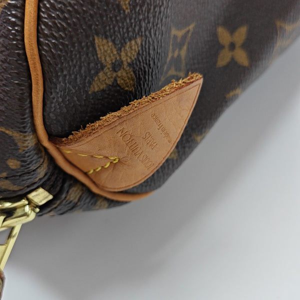 SPEEDY 25 Monogram Coated Canvas Brown