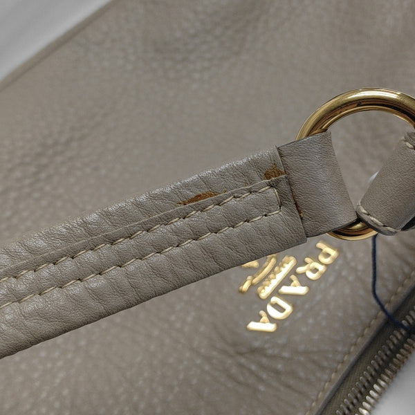 Calfskin Top Handle Bag Gray