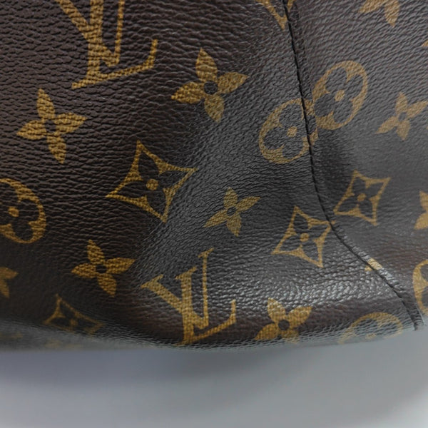 MONTAIGNE GM Monogram Coated Canvas Brown