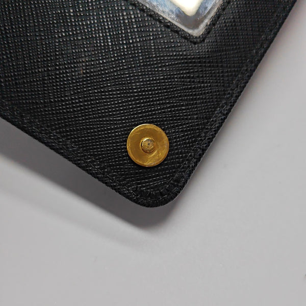 Saffiano Calfskin Shoulder Bag Black