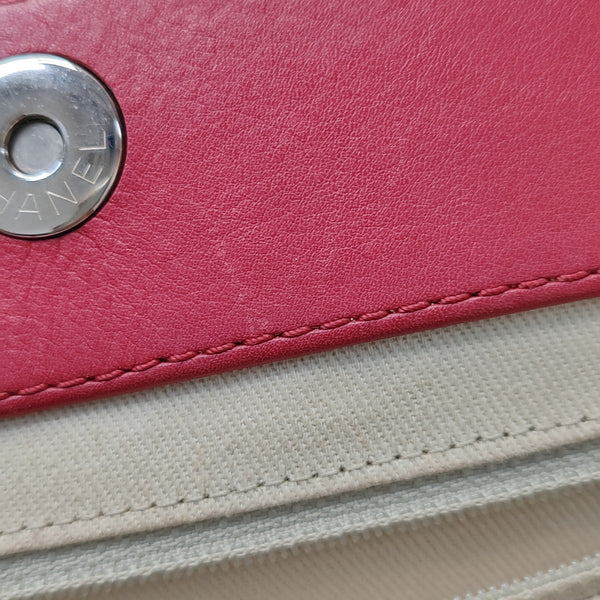 Quilted Calfskin Tote Bag Red