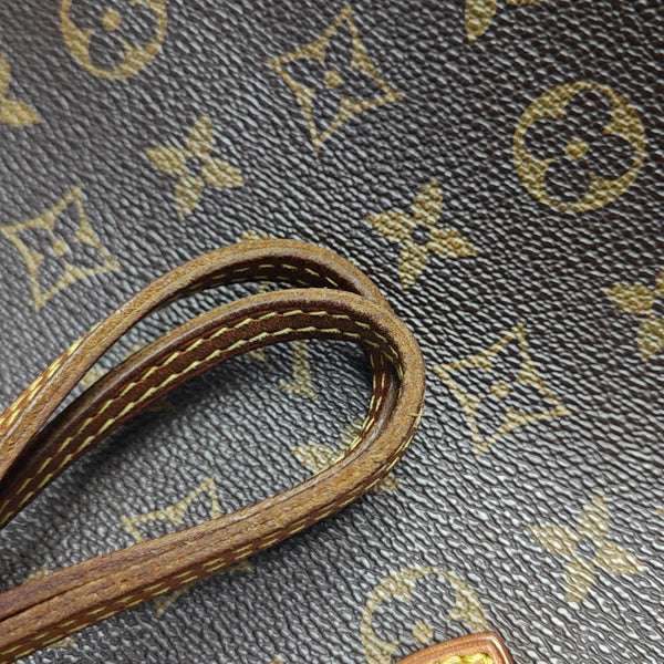 NEVERFULL MM Monogram Coated Canvas Brown