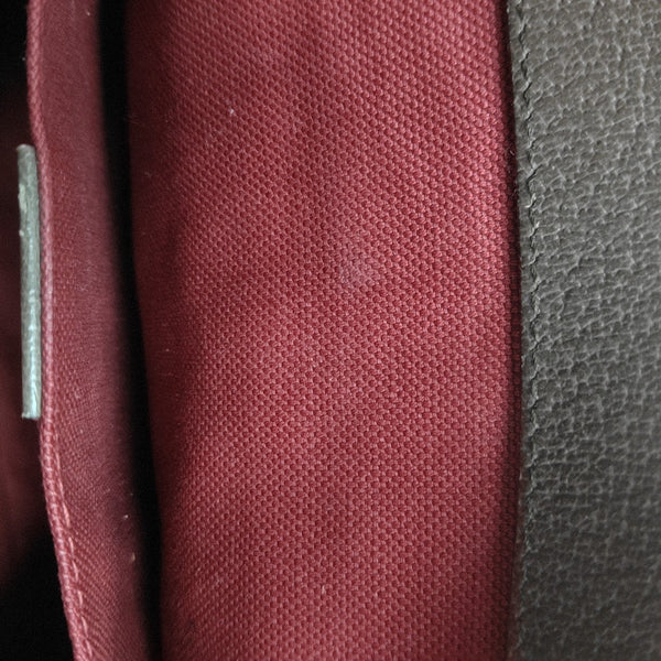 Monogram Coated Canvas Crossbody Bag Brown
