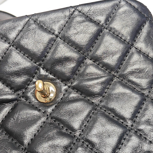TRENDY CC Quilted Calfskin Black