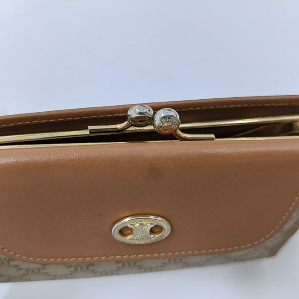 Coated Canvas Wallet Brown