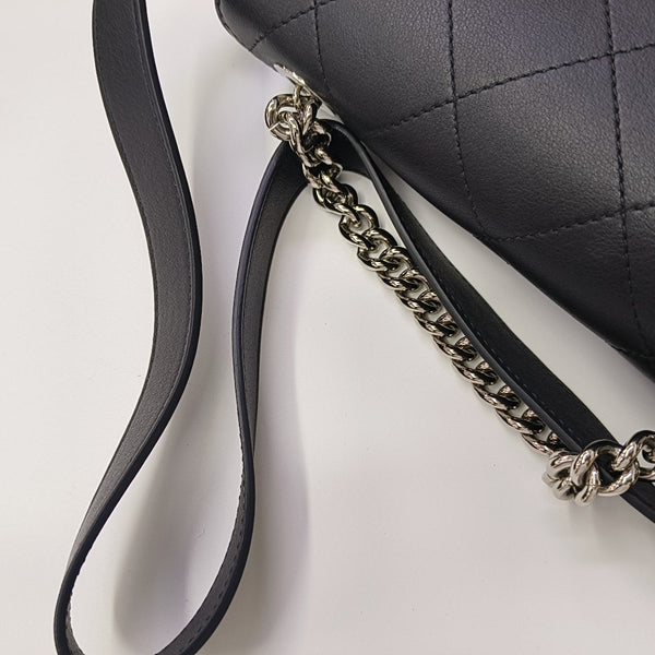 Calfskin Shoulder Bag Black