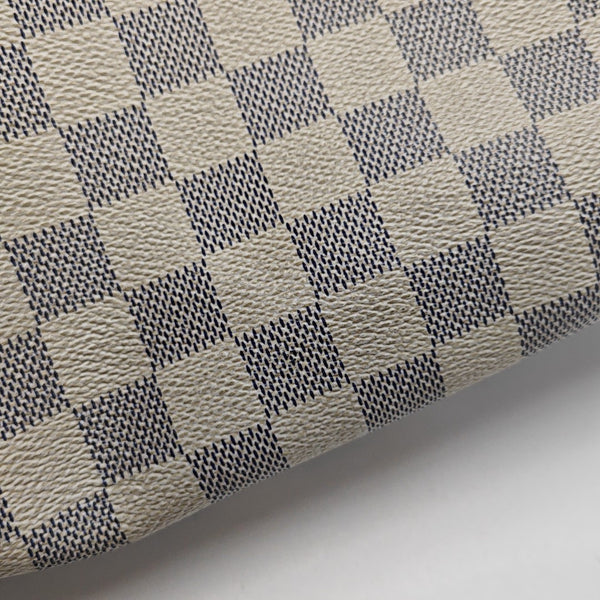 STRESA PM Damier Azur Coated Canvas White