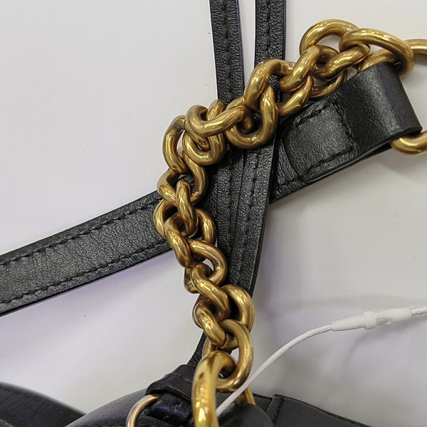 GG Marmont Small Quilted Calfskin Black