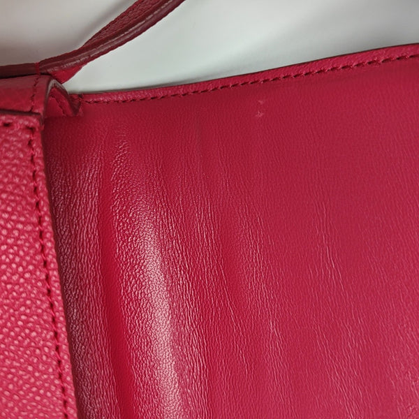TROTTEUR Small Calfskin Red