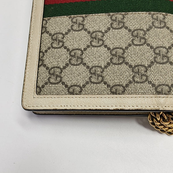 Queen Margaret Mini Monogram Coated Canvas Beige
