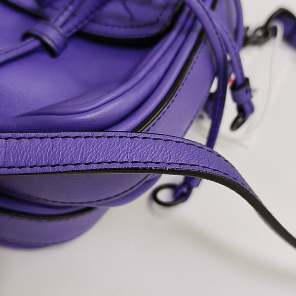 Calfskin Shoulder Bag Purple