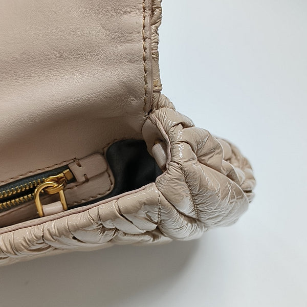 Quilted Lambskin Shoulder Bag Pink