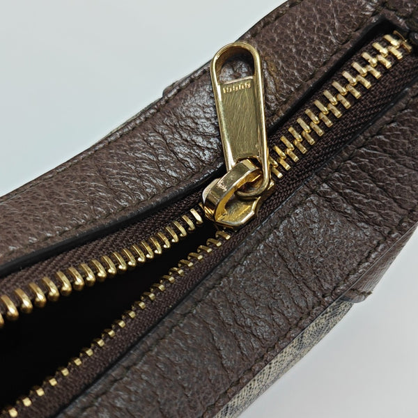 Ophidia Mini Monogram Coated Canvas Beige