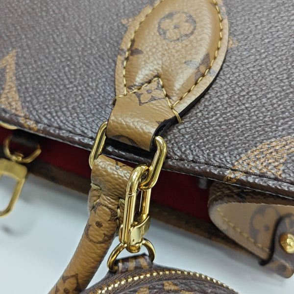 ONTHEGO PM Monogram Coated Canvas Brown