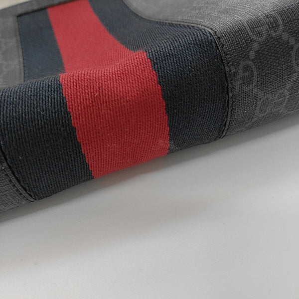 GG Supreme Monogram Coated Canvas Gray