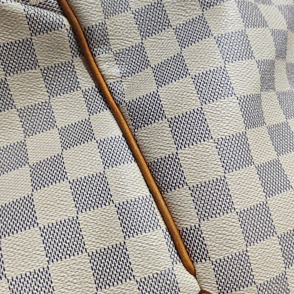 TOTALLY MM Damier Azur Coated Canvas White