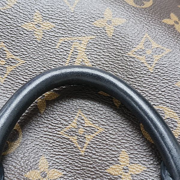 PETITE MALLE Monogram Coated Canvas Brown