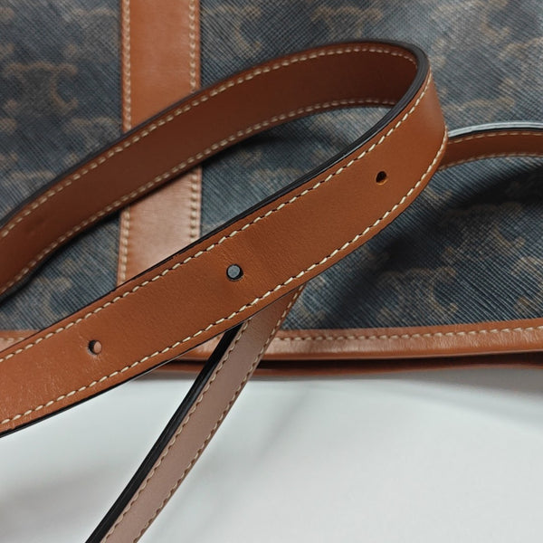 TRIOMPHE CANVAS Small Coated Canvas Brown