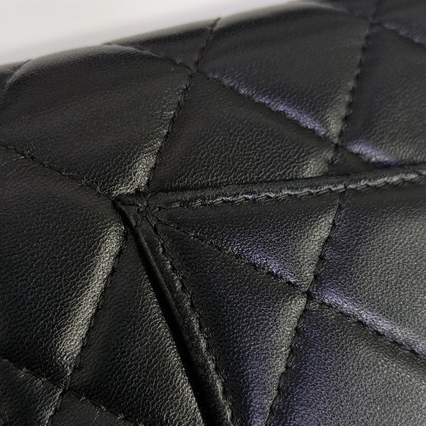 WOC Quilted Lambskin Black