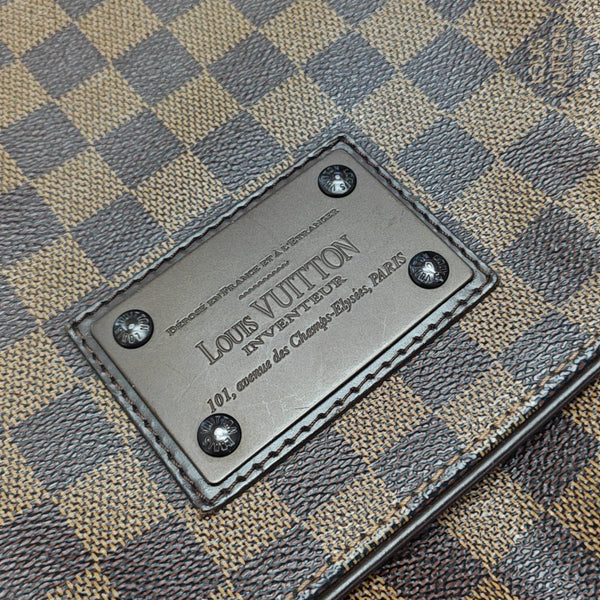 BROOKLYN Damier Ebene Coated Canvas Brown