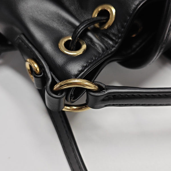 Calfskin Backpack Mini Black