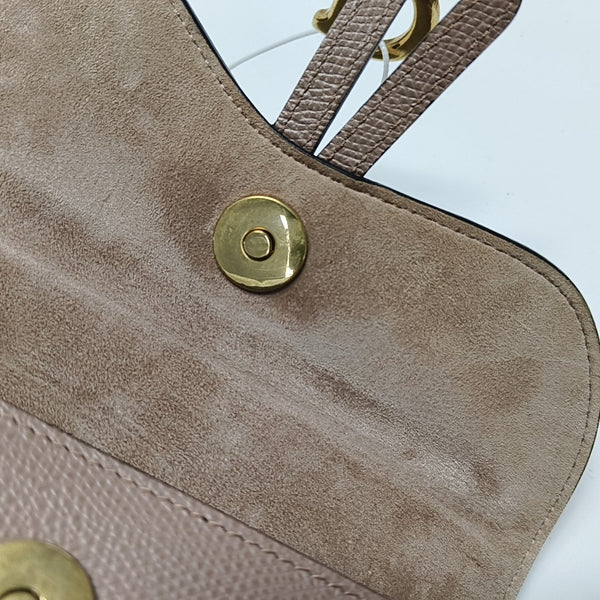 Authenticated pre-owned Saddle Calfskin Pink - Belt Bag at Looply