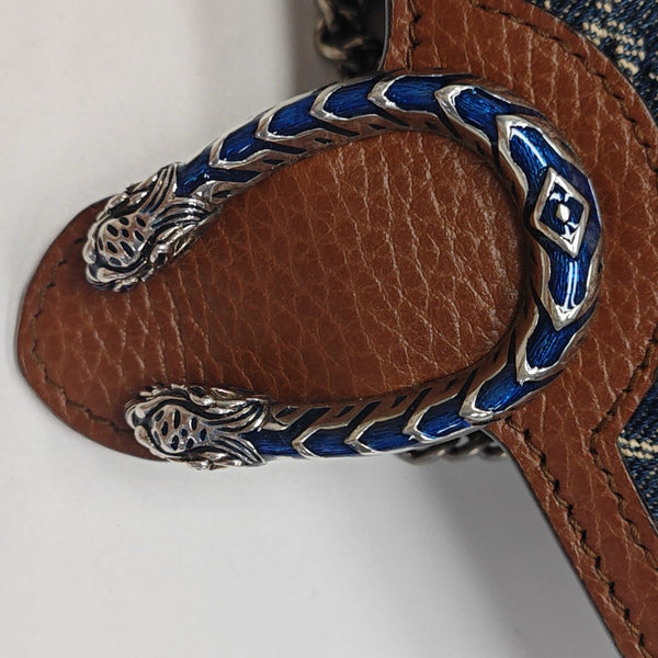 Dionysus Super Mini Monogram Denim Blue