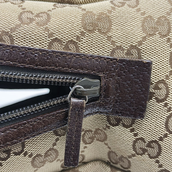 Monogram Canvas Top Handle Bag Brown