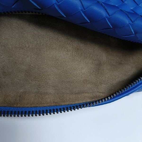 Lambskin Top Handle Bag Blue