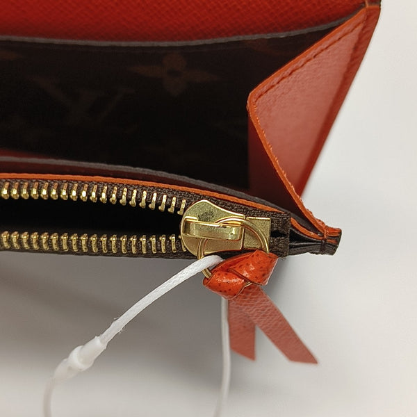 EMILIE Monogram Coated Canvas Brown Wallet