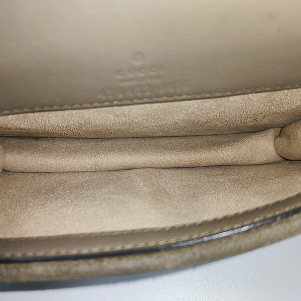 Dionysus Super Mini Monogram Coated Canvas Beige