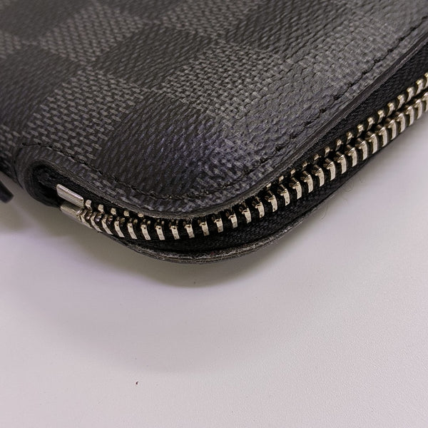 Damier Graphite Coated Canvas Clutch Gray
