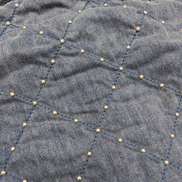 24S Small Quilted Denim Blue
