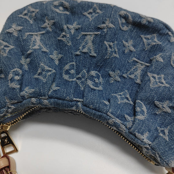 Pochette Valley Monogram Denim Blue