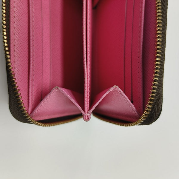 ZIPPY Monogram Coated Canvas Brown Wallet
