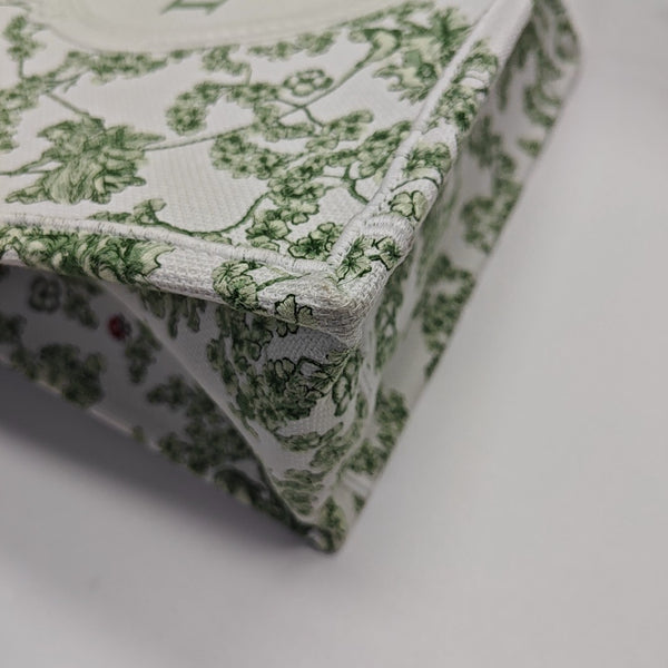 Book Tote Medium Fabric Green