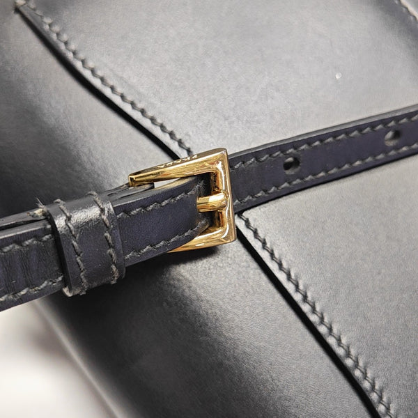 Calfskin Shoulder Bag Black