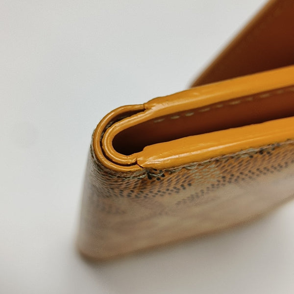 Saint-Marc Coated Canvas Yellow Wallet
