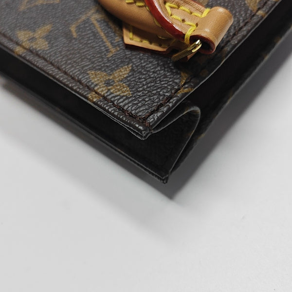 SAC PLAT Mini Monogram Coated Canvas Brown