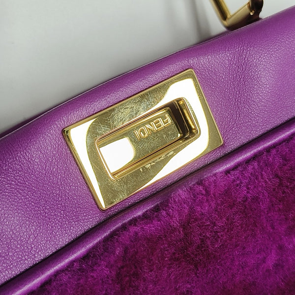 Peekaboo Mini Sheepskin Purple