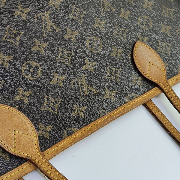 NEVERFULL GM Monogram Coated Canvas Brown
