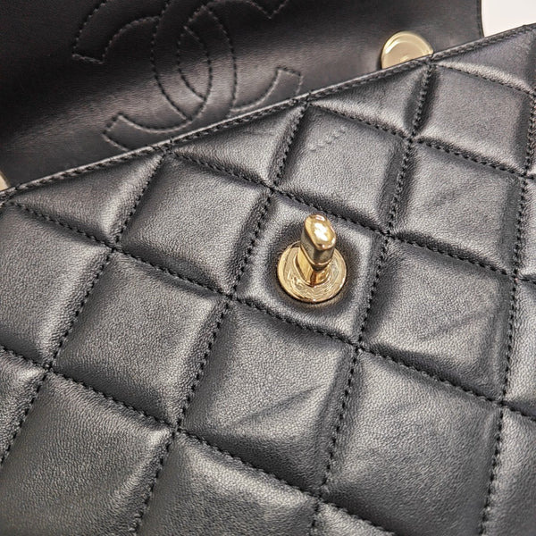 TRENDY CC Quilted Lambskin Black