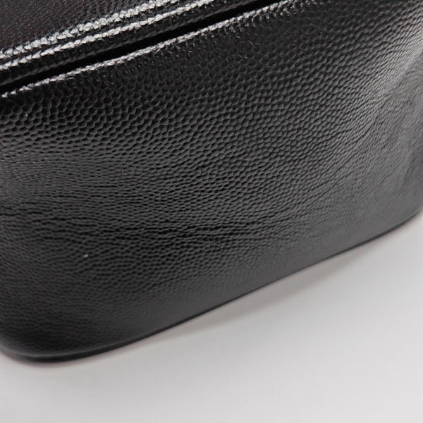 80'S VANITY Quilted Calfskin Black