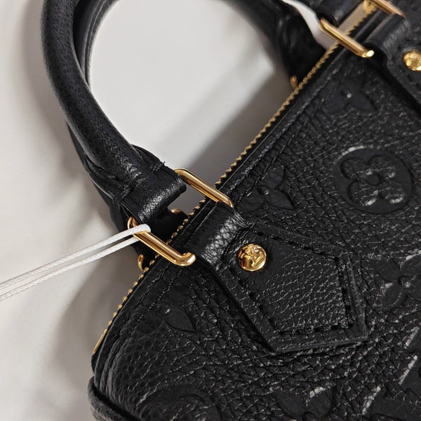 SPEEDY Nano Monogram Calfskin Black