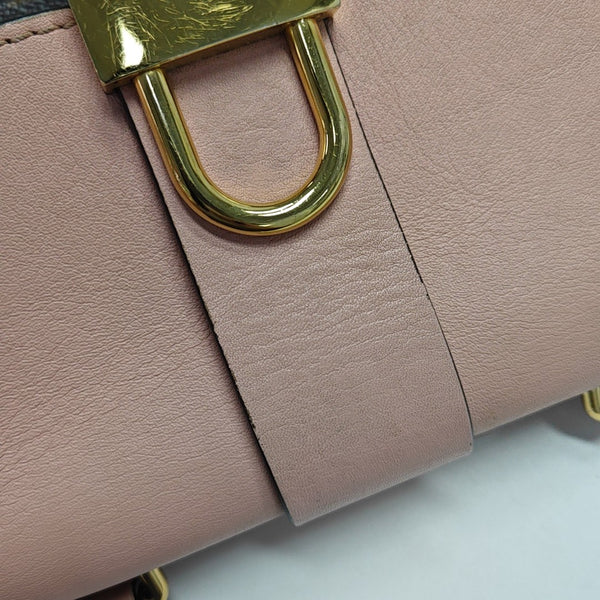 LOCKY BB Monogram Coated Canvas Pink