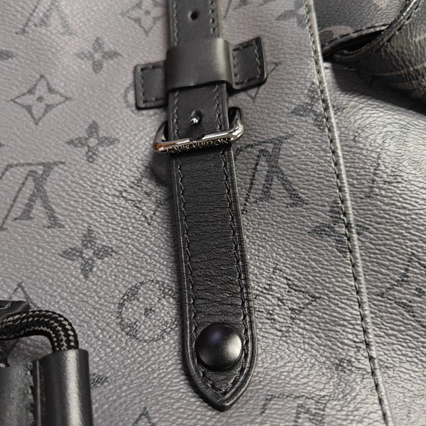 CHRISTOPHER Monogram Coated Canvas Gray