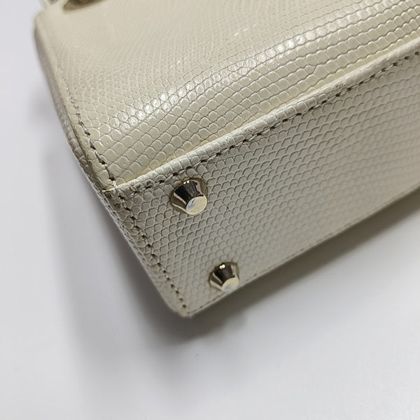 Lady Dior Mini Lizard Yellow