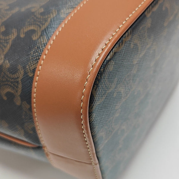 TRIOMPHE CANVAS Small Coated Canvas Brown