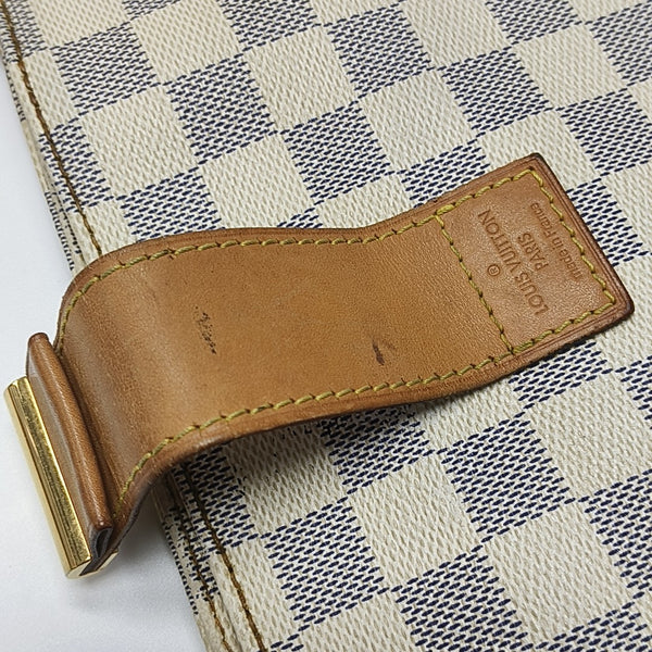 SALINA PM Damier Azur Coated Canvas White